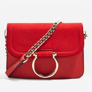 Topshop Red Crossbody Bag
